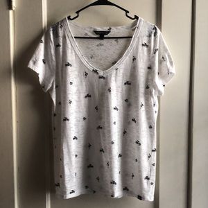 Rock & Republic Biker Rose NWT Burn Out Shirt